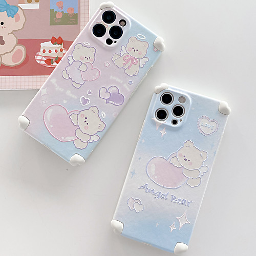 

Phone Case For Apple Back Cover iPhone 12 Pro Max 11 SE 2020 X XR XS Max 8 7 Shockproof Dustproof Cartoon Geometric Pattern TPU