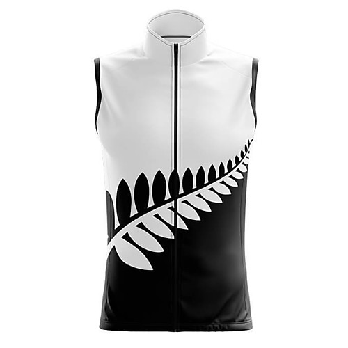 

21Grams Women's Sleeveless Cycling Jersey Summer Spandex BlackWhite New Zealand National Flag Bike Top Mountain Bike MTB Road Bike Cycling Sports Clothing Apparel / Stretchy / Athleisure