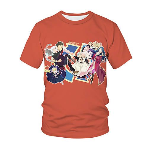 

Inspired by Fate / Zero Cosplay Anime Cartoon 100% Polyester 3D Harajuku Graphic Kawaii T-shirt For Women's / Men's