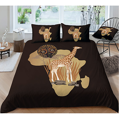 

Duvet Cover Sets 3 Piece Rayon / Polyester 3D Rainbow Reactive Print Bohemian Style