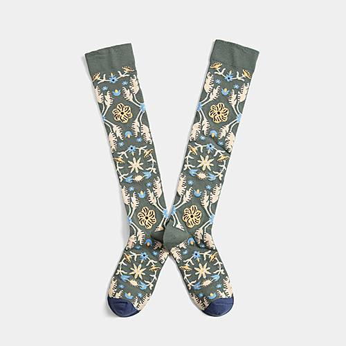 

Women's Socks Cotton Socks Warm Black leaf 2 Pieces