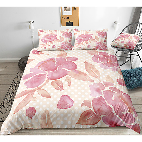 

Duvet Cover Sets 3 Piece Rayon / Polyester 3D Rainbow Reactive Print Bohemian Style