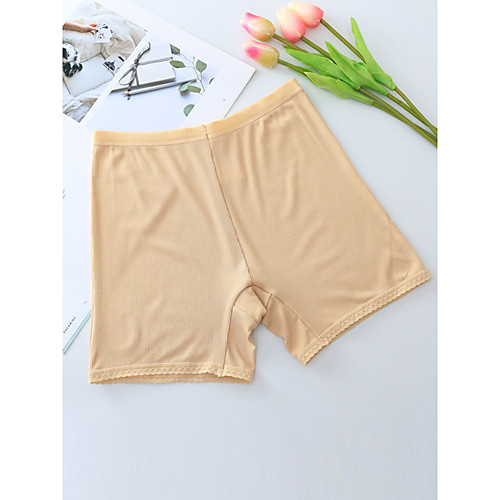 

Women's Basic Brief Micro-elastic Mid Waist 1 PC Khaki One-Size
