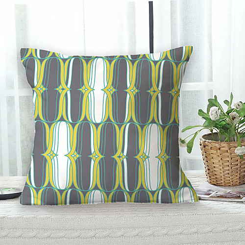 

Geometric Double Side Cushion Cover 1PC Soft Decorative Square Throw Pillow Cover Cushion Case Pillowcase for Sofa Bedroom Livingroom Outdoor Superior Quality Machine Washable Outdoor Cushion for Sofa Couch Bed Chair