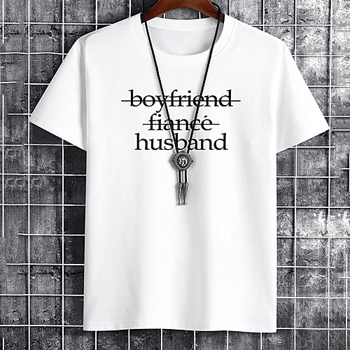 

Men's Unisex Tee T shirt Hot Stamping Graphic Prints Letter Plus Size Print Short Sleeve Casual Tops Cotton Basic Fashion Designer Big and Tall White Black Khaki