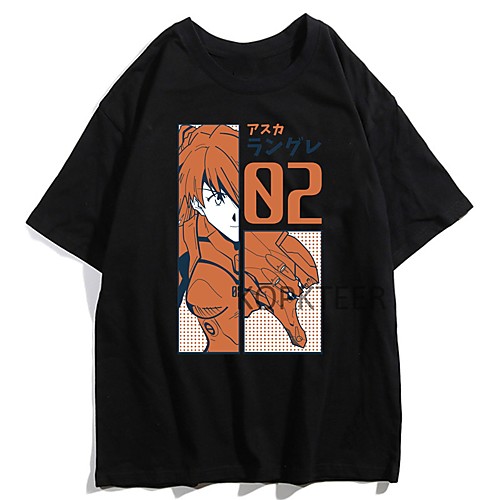 

Inspired by EVA Cosplay Anime Cartoon Polyester / Cotton Blend Print Harajuku Graphic Kawaii T-shirt For Women's / Men's