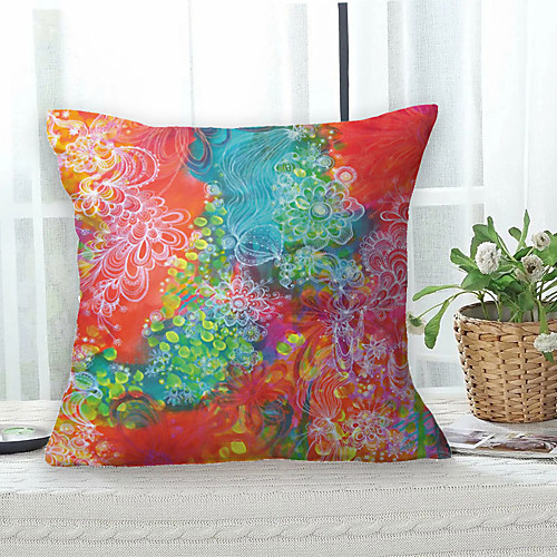

Pastoral Floral Double Side Cushion Cover 1PC Soft Decorative Square Throw Pillow Cover Cushion Case Pillowcase for Sofa Bedroom Livingroom Outdoor Superior Quality Machine Washable Outdoor Cushion for Sofa Couch Bed Chair