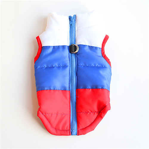 

Dog Costume Vest Color Block Leisure For Indoor and Outdoor Use Casual / Daily Outdoor Winter Dog Clothes Puppy Clothes Dog Outfits Warm Yellow Red Costume for Girl and Boy Dog Polyester XS S M L XL