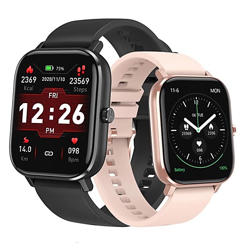 

DT NO.1 DT35 Smartwatch Fitness Running Watch Bluetooth 1.75 inch Screen IP 67 Heart Rate Monitor Blood Pressure Measurement Sports Stopwatch Pedometer Sleep Tracker 36.5mm Watch Case for Android iOS