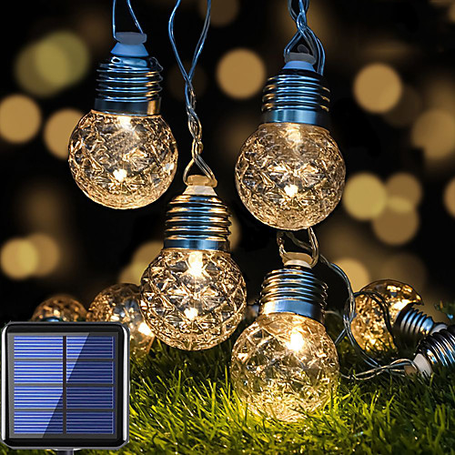 

Solar Lights Outdoor Waterproof New Pineapple Pattern Bulb Fairy String Light 5M-20LEDs 3.5M-10LEDs IP65 Super Bright Small Light Bulbs Wedding Garden Balcony Cafe Decoration Lights