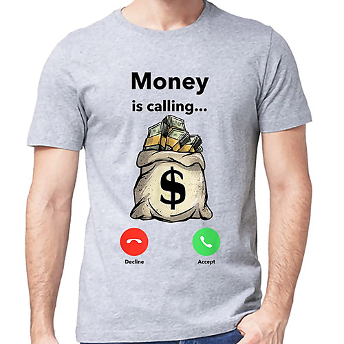 

Men's Unisex Tee T shirt Hot Stamping Cartoon Graphic Prints Letter Plus Size Print Short Sleeve Casual Tops Cotton Basic Designer Big and Tall Black Light gray