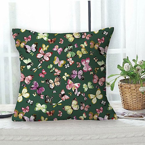 

Pastoral Double Side Cushion Cover 1PC Soft Decorative Square Throw Pillow Cover Cushion Case Pillowcase for Bedroom Livingroom Superior Quality Machine Washable Outdoor Cushion for Sofa Couch Bed Chair
