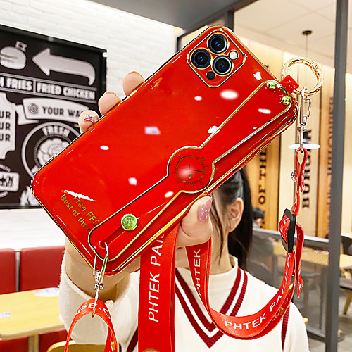 

Phone Case For Apple Back Cover iPhone 12 Pro Max 11 SE 2020 X XR XS Max 8 7 6 Shockproof Dustproof Solid Colored TPU