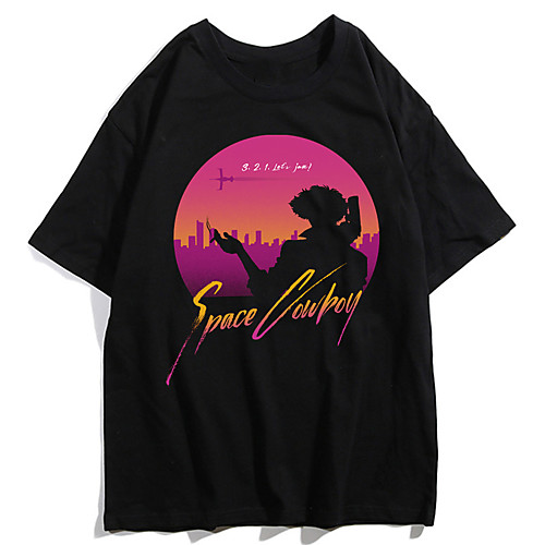 

Inspired by Cowboy Bebop Cosplay Anime Cartoon Polyester / Cotton Blend Print Harajuku Graphic Kawaii T shirt For Women's / Men's