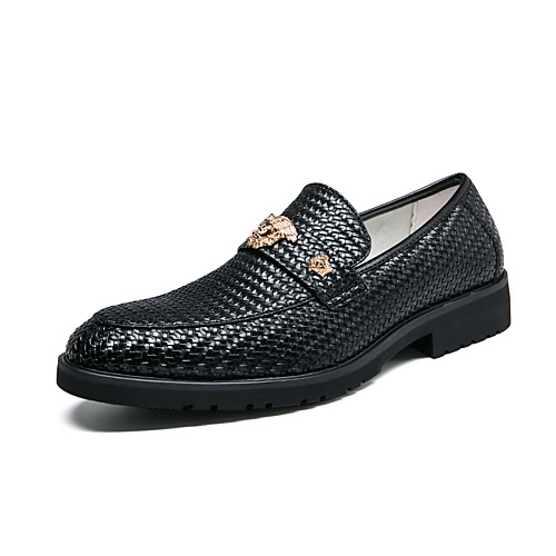 

Men's Loafers & Slip-Ons Tassel Loafers Comfort Loafers Dress Loafers Business Casual Classic Daily Party & Evening Patent Leather Synthetics Non-slipping Height-increasing Black Fall Winter