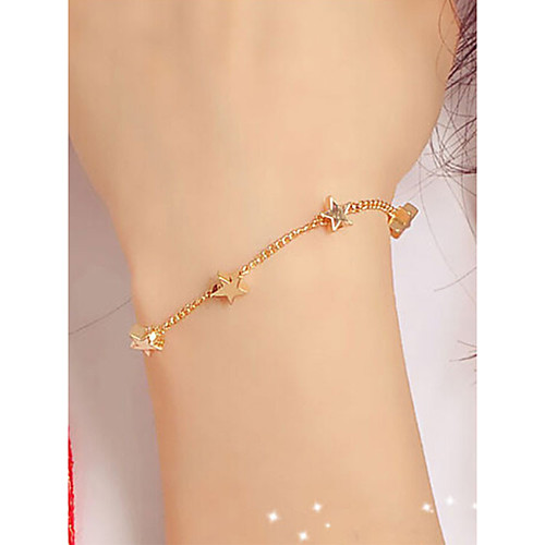 

Women's Couple's Chain Bracelet Classic Wedding Stylish Alloy Bracelet Jewelry Rose Gold For Date Birthday Festival