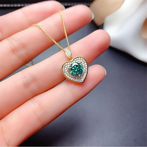 

Women's Multicolor Synthetic Diamond Pendant Necklace Chain Necklace Rolo Heart Fashion Punk Trendy Casual / Sporty Copper Gold Plated Gold 45 cm Necklace Jewelry 1pc For Anniversary Street Sport