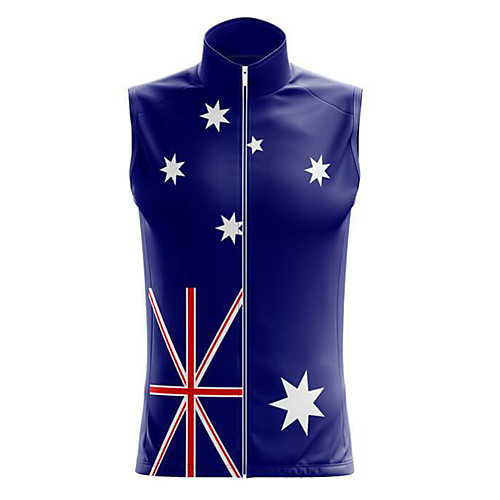 

21Grams Women's Sleeveless Cycling Jersey Summer Spandex Polyester Blue USA National Flag Bike Top Mountain Bike MTB Road Bike Cycling Quick Dry Moisture Wicking Breathable Sports Clothing Apparel