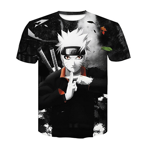 

Inspired by Naruto Hatake Kakashi Anime Cartoon Polyester / Cotton Blend 3D 3D Harajuku Graphic T-shirt For Women's / Men's