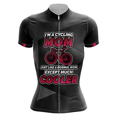 

21Grams Women's Short Sleeve Cycling Jersey Summer Spandex Polyester Black / Red Bike Jersey Top Mountain Bike MTB Road Bike Cycling Quick Dry Moisture Wicking Breathable Sports Clothing Apparel