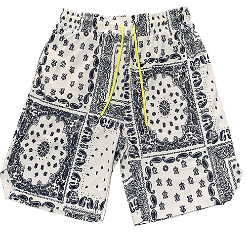 

Men's Sporty Casual / Sporty Quick Dry Breathable Soft Daily Sports Shorts 5.5 Inch Inseam Shorts Pants Print Bandana Short Elastic Waist Print Blue Orange White / Summer