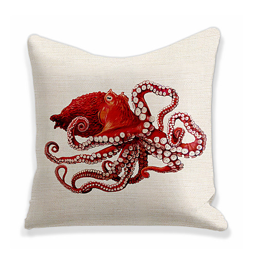 

Octopus Double Side Cushion Cover 1PC Soft Decorative Square Throw Pillow Cover Cushion Case Pillowcase for Bedroom Livingroom Superior Quality Machine Washable Outdoor Cushion for Sofa Couch Bed Chair