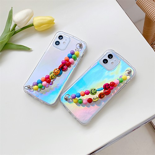 

Phone Case For Apple Back Cover iPhone 12 Pro Max 11 SE 2020 X XR XS Max 8 7 Shockproof Dustproof Transparent Geometric Pattern TPU