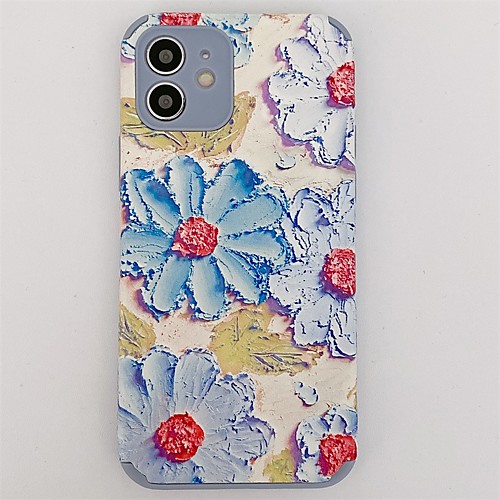 

Phone Case For Apple Back Cover iPhone 12 Pro Max 11 SE 2020 X XR XS Max 8 7 Shockproof Dustproof Flower TPU