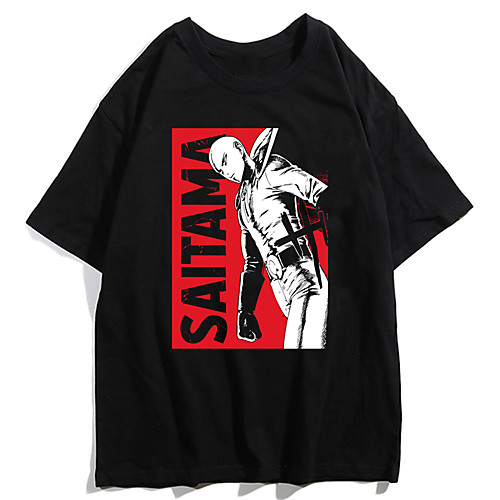

Inspired by ONE PUNCH-MAN Cosplay Anime Cartoon Polyester / Cotton Blend Print Harajuku Graphic Kawaii T-shirt For Women's / Men's
