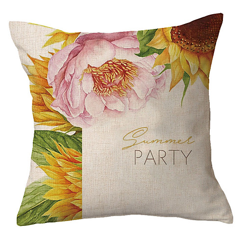 

Double Side Cushion Cover 1PC Faux Linen Soft Decorative Square Throw Pillow Cover Cushion Case Pillowcase for Sofa Bedroom Superior Quality Machine Washable