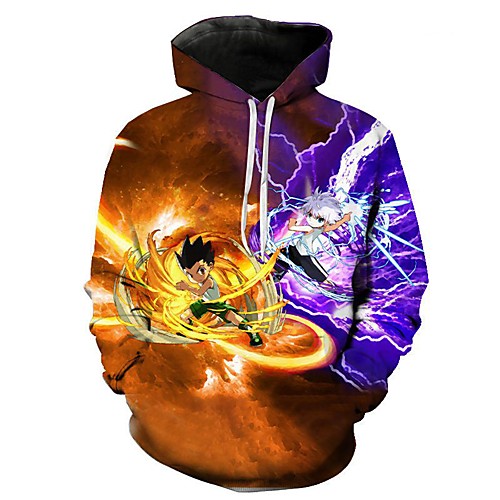 

Inspired by Hunter X Hunter Cosplay Anime Cartoon 100% Polyester 3D Harajuku Graphic Kawaii Hoodie For Women's / Men's