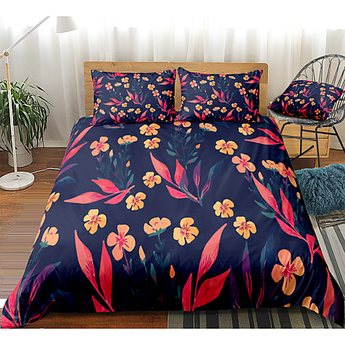 

Duvet Cover Sets 3 Piece Rayon / Polyester 3D Rainbow Reactive Print Bohemian Style