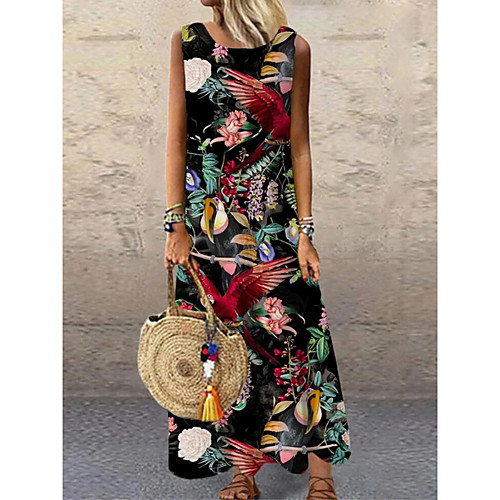 

Women's A Line Dress Maxi long Dress 882 855 874 856 871 873 876 877 881 867 Sleeveless Pattern Summer Casual 2021 S M L XL XXL XXXL
