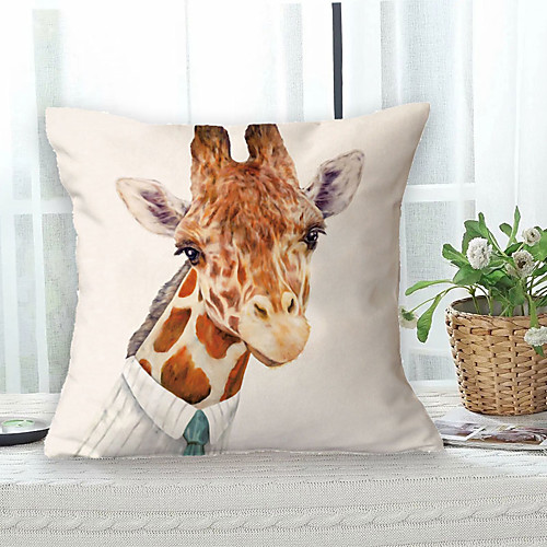 

Giraffe Animal Double Side Cushion Cover 1PC Soft Throw Pillow Cover Cushion Case Pillowcase for Sofa Bedroom Livingroom Superior Quality Machine Washable Outdoor Cushion for Sofa Couch Bed Chair