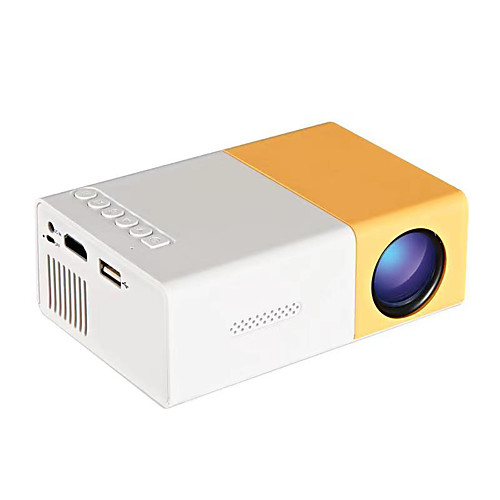 

Mini Projector G300 Portable Projector for Cartoon Kids Gift Outdoor Movie Projector LED Pico Video Projector for Home Theater Movie Projector with HDMI USB TV AV Interfaces and Remote Control