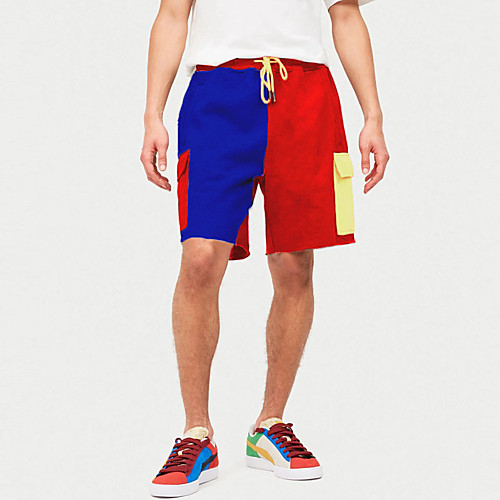 

Men's Shorts Sports Outdoor Sports Casual Sports Sweatpants Shorts Pants Color Block Short Patchwork 1 2 3 4 5