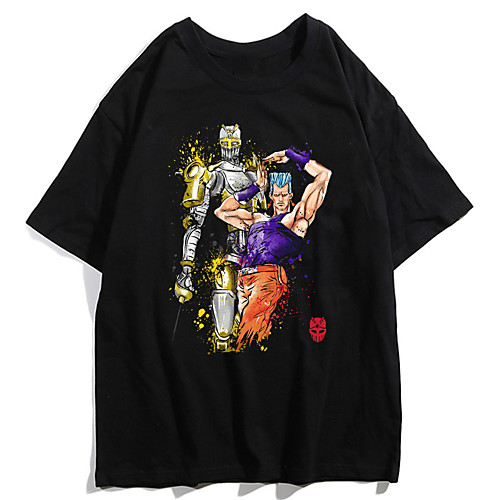 

Inspired by JoJo's Bizarre Adventure JOJO Anime Cartoon Polyester / Cotton Blend Print Harajuku Graphic Kawaii T-shirt For Women's / Men's