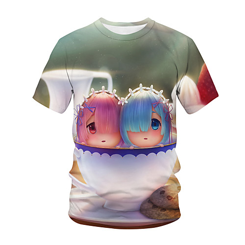 

Inspired by Fate / Zero Cosplay Anime Cartoon 100% Polyester 3D Harajuku Graphic Kawaii T-shirt For Women's / Men's