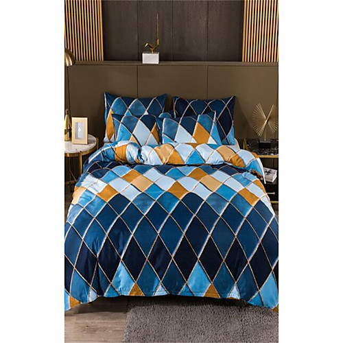 

3-Piece Duvet Cover Set Hotel Bedding Sets Comforter Cover with Soft Lightweight Microfiber Include 1 Duvet Cover 2 Pillowcases for Double/Queen/King(1 Pillowcase for Twin/Single)