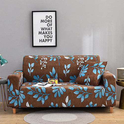 

Floral Leaves Print Dustproof All-powerful Slipcovers Stretch Sofa Cover Super Soft Fabric Couch Cover with One Free Boster Case(Chair/Love Seat/3 Seats/4 Seats)