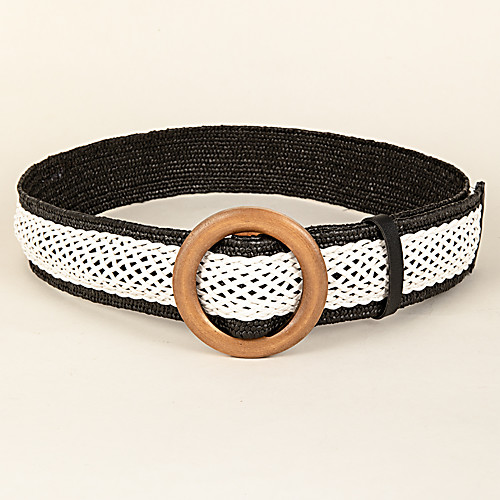 

Women's Waist Belt Party & Evening Going out Black Belt Color Block