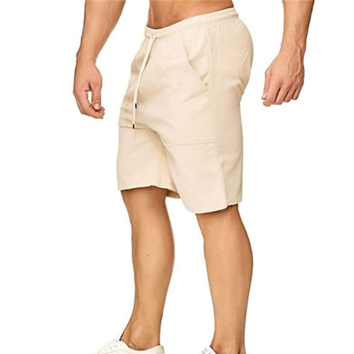 

Men's Sporty Casual / Sporty Quick Dry Breathable Soft Daily Sports Chinos Shorts Pants Solid Color Short Drawstring Elastic Waist ArmyGreen Khaki Black Navy Blue Light Blue