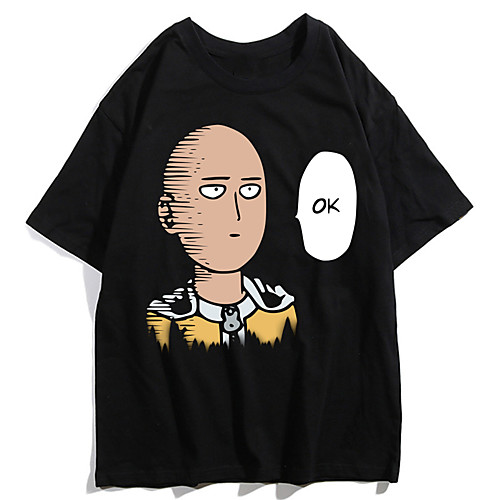 

Inspired by ONE PUNCH-MAN Cosplay Anime Cartoon Polyester / Cotton Blend Print Harajuku Graphic Kawaii T shirt For Women's / Men's