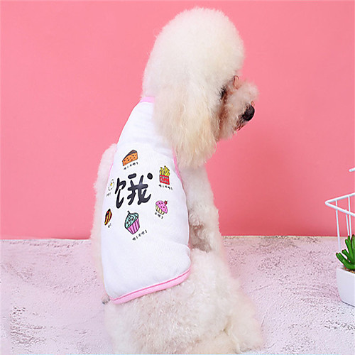 

Dog Vest Dog Costume Word / Phrase Leisure Adorable Dailywear Casual / Daily Dog Clothes Puppy Clothes Dog Outfits Breathable White Costume for Girl and Boy Dog Polyester XS S M L XL XXL