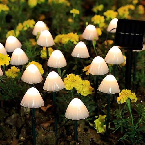 

LED String Light 5m 3.5m String Lights 10 20 LEDs 1 Set Warm White Multi Color Christmas New Year's Waterproof Solar Patio 2 V