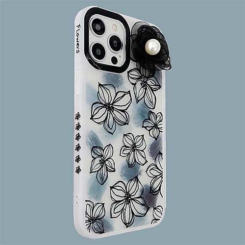 

Phone Case For Apple Back Cover iPhone 12 Pro Max 11 SE 2020 X XR XS Max 8 7 Shockproof Dustproof Geometric Pattern Flower TPU