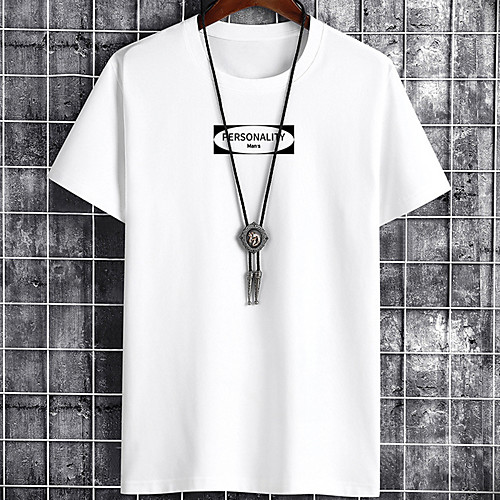 

Men's Unisex Tee T shirt Hot Stamping Graphic Prints Letter Plus Size Zero two Print Short Sleeve Casual Tops Cotton Basic Designer Big and Tall White Black Gray