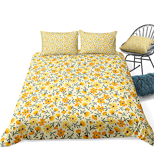 

Duvet Cover Sets 3 Piece Rayon / Polyester 3D Rainbow Reactive Print Bohemian Style