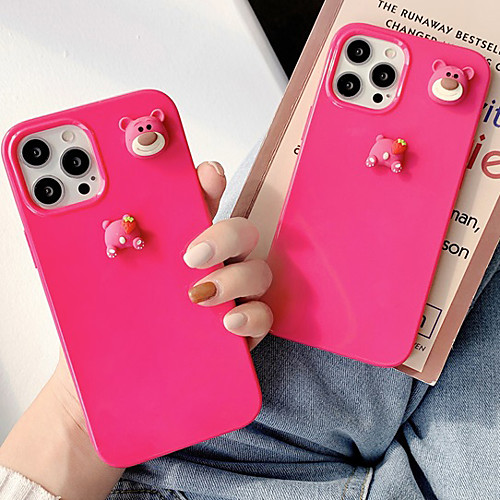 

Phone Case For Apple Back Cover iPhone 12 Pro Max 11 SE 2020 X XR XS Max 8 7 Shockproof Dustproof Solid Colored Animal TPU