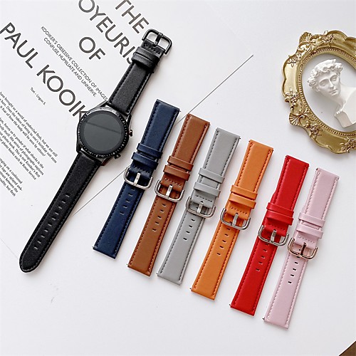 

Smart Watch Band for Huawei 1 pcs Business Band PU Leather Replacement Wrist Strap for Huawei Watch GT2 46mm Huawei Watch GT2 42mm 42mm 46mm